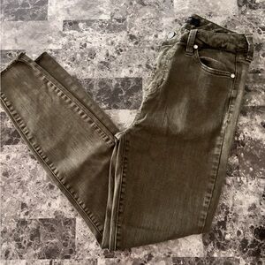 Liverpool High-Rise Ankle Jeans in Olive